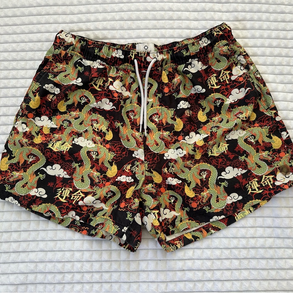 Empyre Dragon Print Shorts